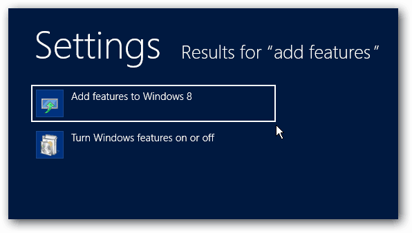 Dodaj funkcje do systemu Windows 8