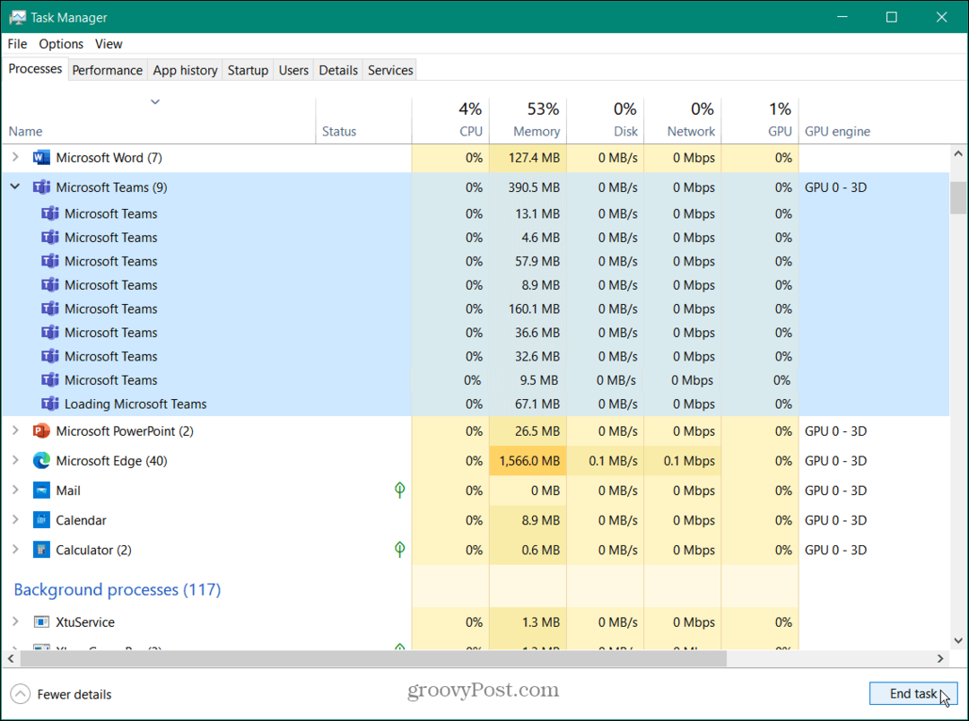 Napraw biały ekran Microsoft Teams