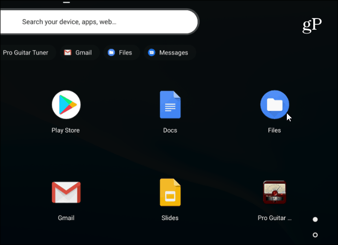 Pliki Launcher Chromebooka