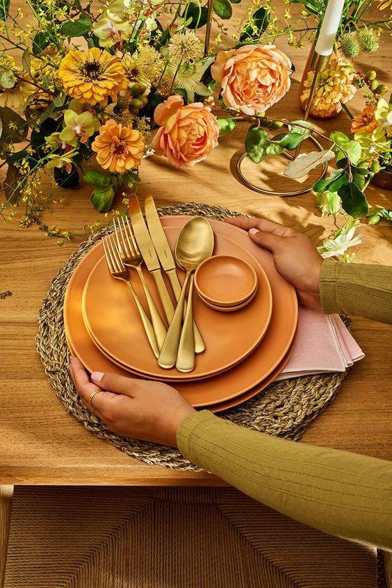 jesienna dekoracja stołu