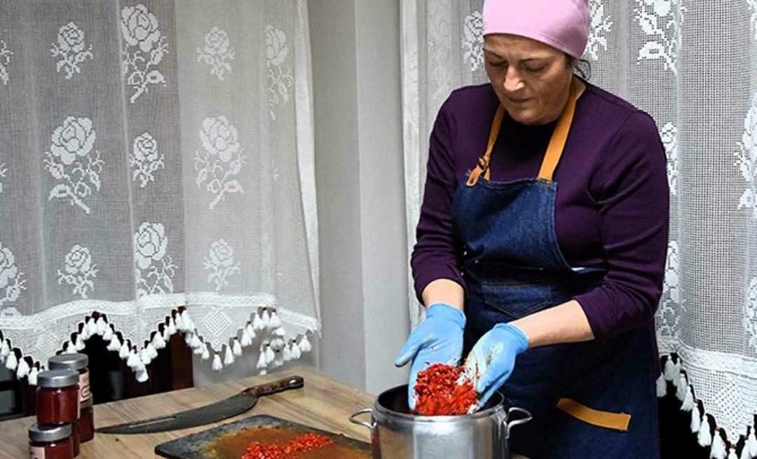 Kobiety z Bilecik zrobiły dżem z zarejestrowanej ostrej papryki Çukurören: najsłodsza forma bólu!