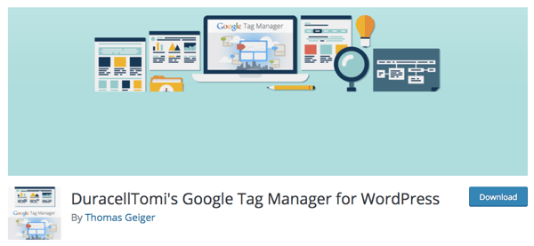 Chris poleca Google Tag Manager DuracellTomi dla wtyczki WordPress.