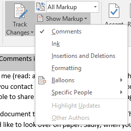 komentarze Microsoft Word Drukuj tylko bez zmian ścieżek