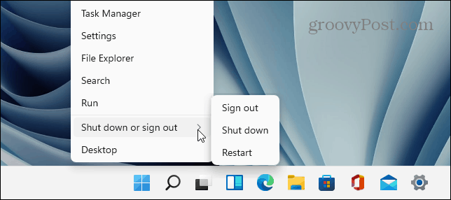 Zamknij przycisk Start systemu Windows 11