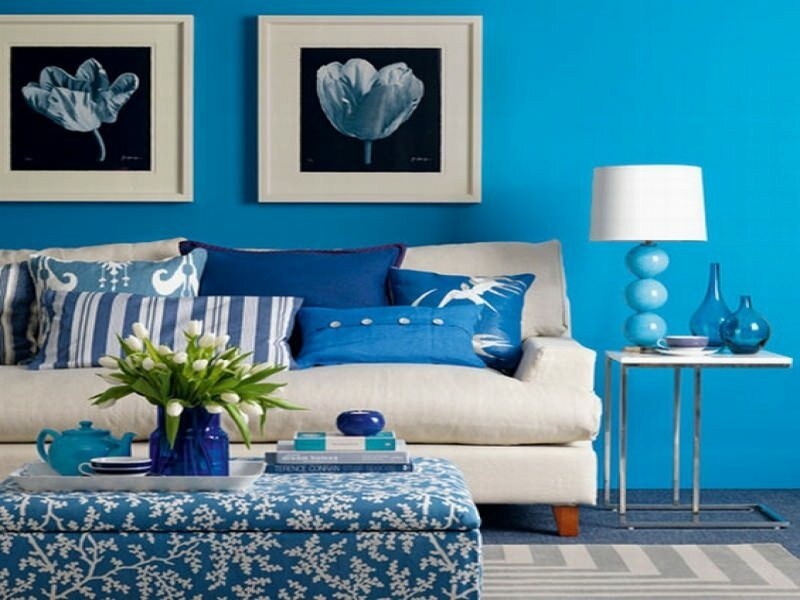 Pokój w kolorze niebieskim 