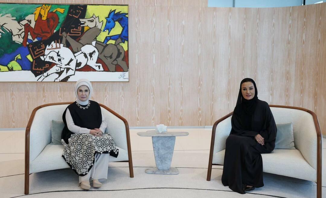Pierwsza Dama Erdoğan spotkała się z prezesem Fundacji Katarskiej Sheikhą Mozą bint Nasser!