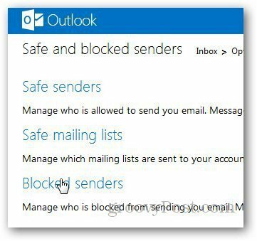 Lista zablokowanych programów Outlook 3