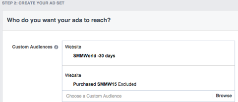 Zestaw reklam SMMW15 na Facebooku