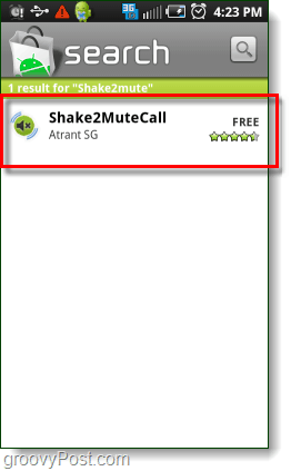 Szukaj w Android Market shake2mutecall