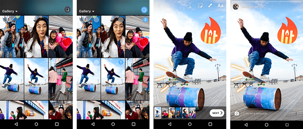 Użytkownicy Androida mają teraz możliwość jednoczesnego przesyłania wielu zdjęć i filmów do swoich relacji na Instagramie.