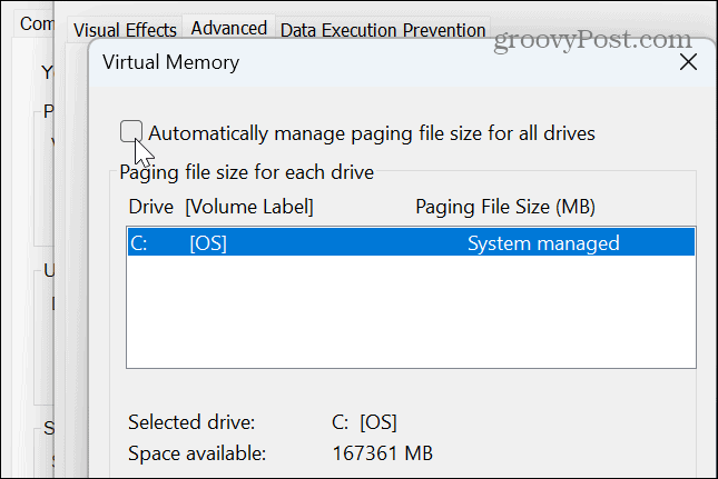 Za mało pamięci w systemie Windows 