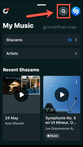 wyszukiwarka shazam