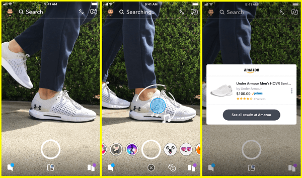 Snapchat testuje nowy sposób wyszukiwania produktów na Amazon bezpośrednio z aparatu Snapchat.