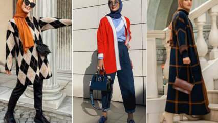 Modele kardiganów w hidżabie 2020-2021! Jak łączy się kardigany?