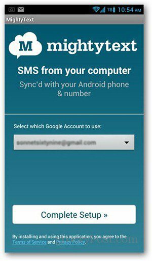 mightytext aplikacja na Androida