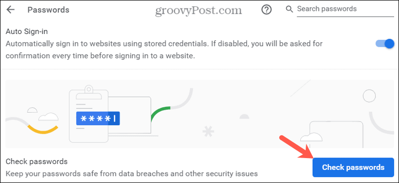 Ustawienia autouzupełniania, sprawdź hasła w Chrome