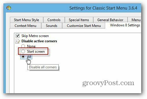Wyłącz SmartScreen Classic Shell