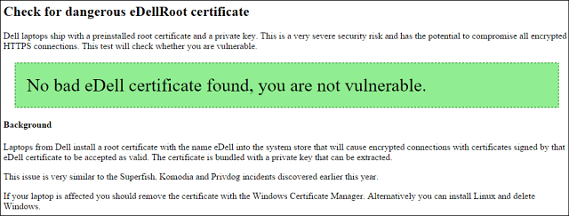Dell wysyła laptopy z certyfikatem Dangerous Root, oto jak przetestować komputer (zaktualizowany)