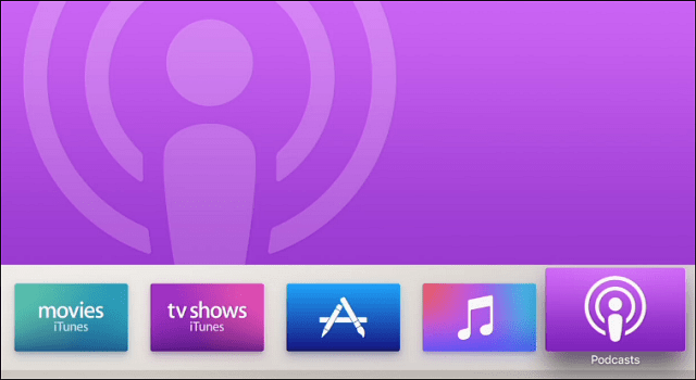 Podcasty Nowy Apple TV