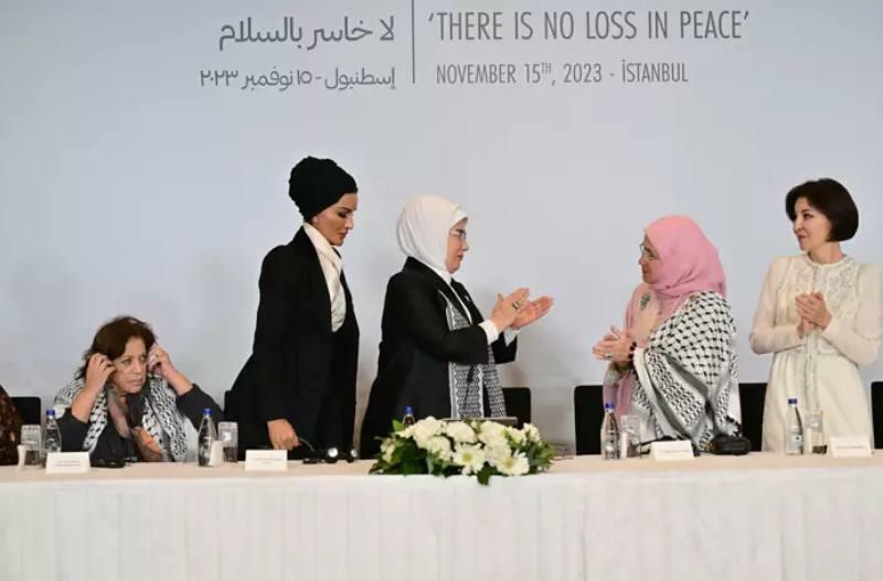 Komunikat prasowy ze szczytu „Jednego serca dla żon przywódców palestyńskich”.
