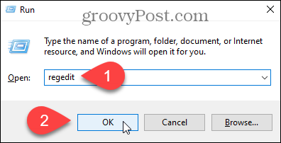 Otwórz Edytor rejestru systemu Windows