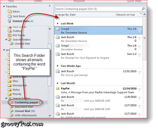 Jak tworzyć foldery wyszukiwania i korzystać z nich w programie Outlook 2010