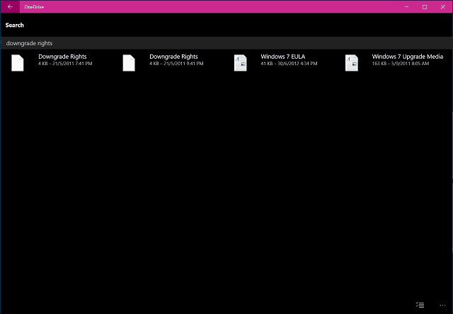 Okna aplikacji OneDrive 10 6