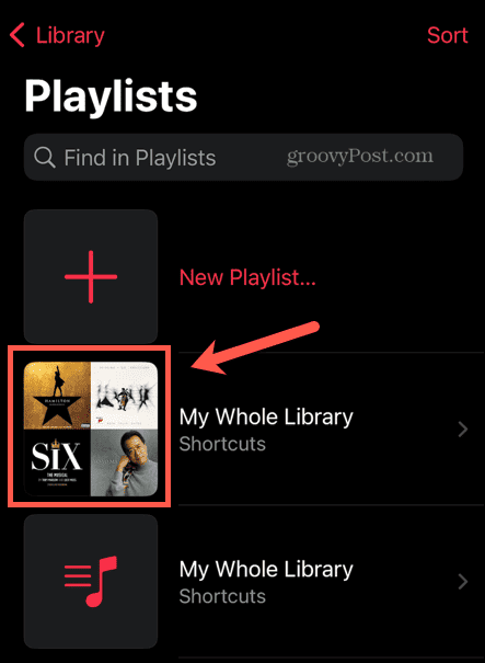 Apple Music cała lista odtwarzania muzyki