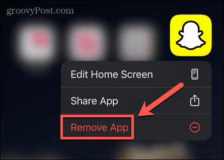 Snapchat usuń aplikację