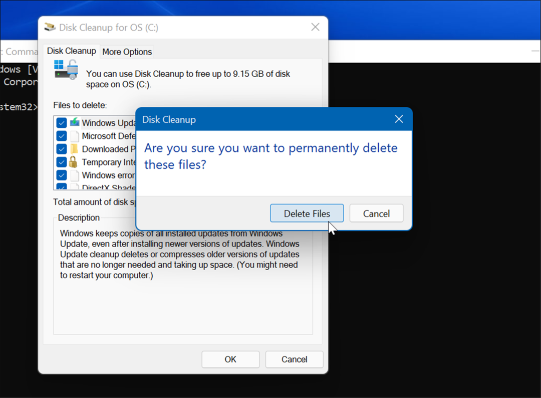 usuń pliki tymczasowe w systemie Windows 11