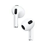 Bezprzewodowe słuchawki douszne Apple AirPods (3. generacji) z etui ładującym MagSafe. Przestrzenny dźwięk, odporność na pot i wodę, do 30 godzin pracy na baterii. Słuchawki Bluetooth do iPhone'a