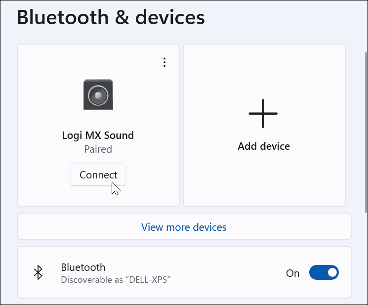 Podłącz urządzenie Bluetooth