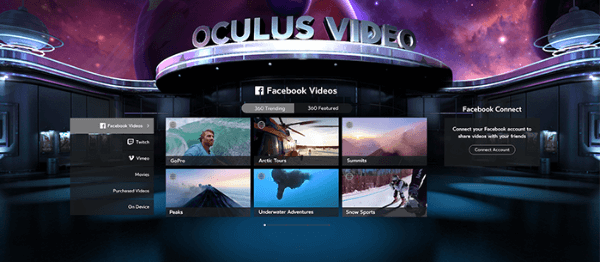 funkcje społecznościowe facebook oculus