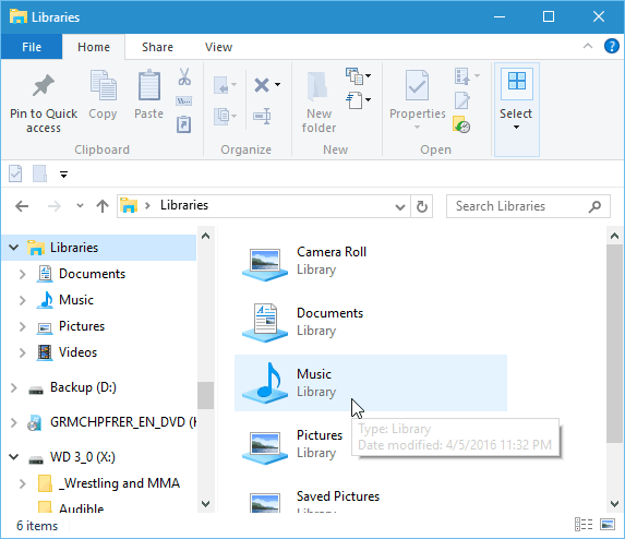 Wskazówka dla systemu Windows 10: Spraw, aby biblioteki były wyświetlane w Eksploratorze plików