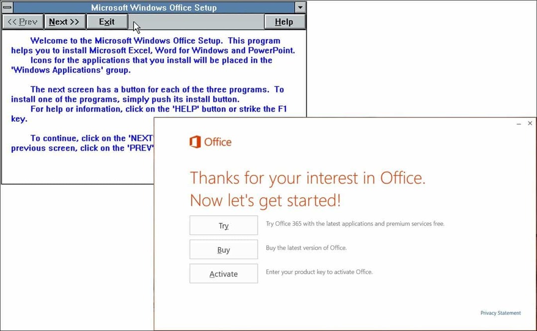 Spojrzenie na 25 lat pakietu Microsoft Office (wtedy i teraz)