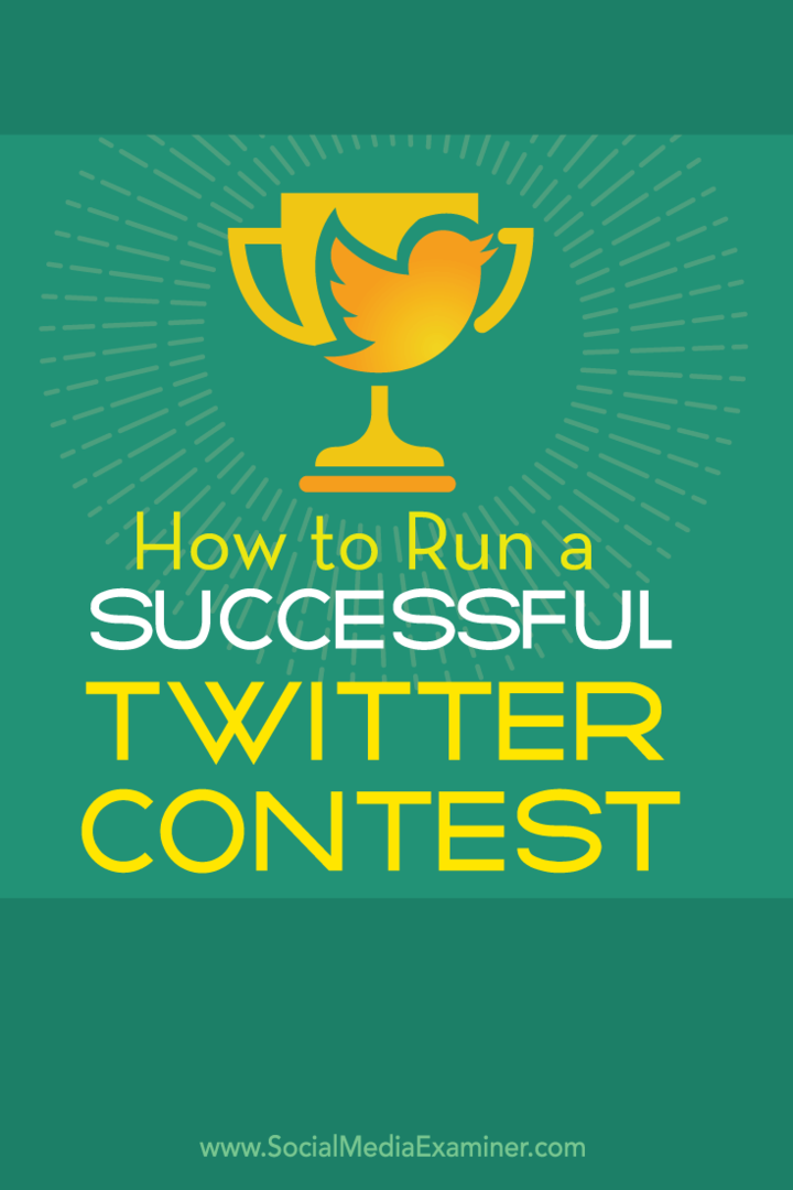 Jak przeprowadzić udany konkurs na Twitterze: ekspert ds. Mediów społecznościowych