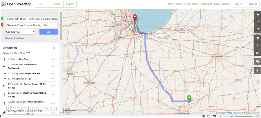 strona internetowa openstreetmap