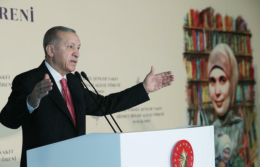 Prezydent Erdoğan przemawiał podczas otwarcia Fundacji Şule Yüksel Şenler