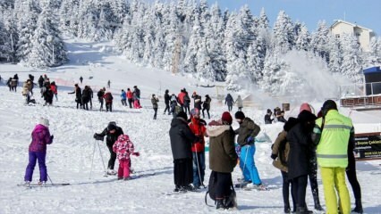 Grubość śniegu przekroczyła 1 metr w Uludağ