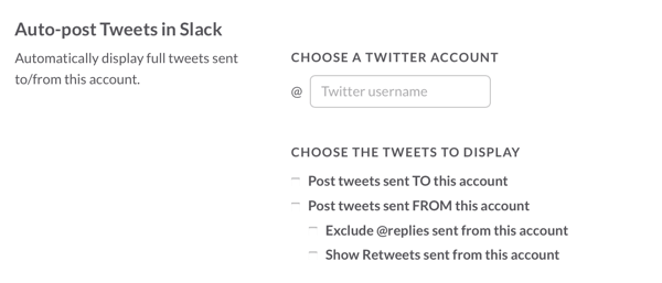 integracja Twittera Slack