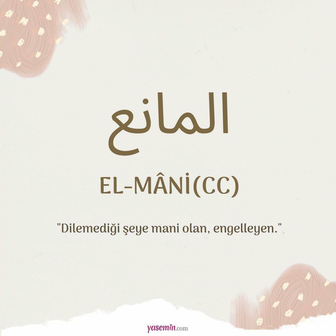 Co oznacza Al-Mani (cc)?