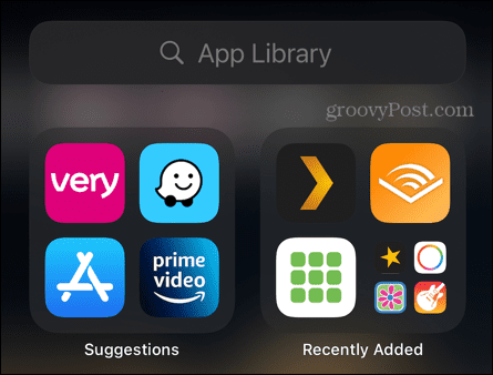Biblioteka aplikacji na iPhone'a