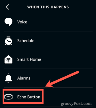 przycisk Alexa echo