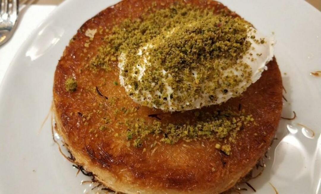 Jak zrobić libańskie künefe? Inny styl künefe libańskich sztuczek künefe