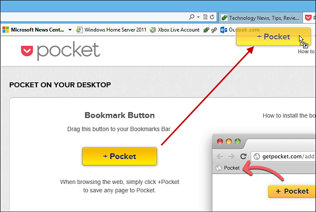 Jak korzystać z Pocket z Internet Explorerem