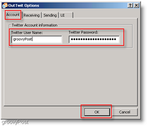 Twitter w programie Outlook: skonfiguruj OutTwit