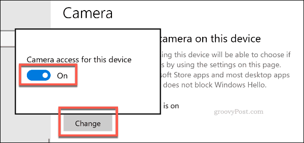 Wyłączanie dostępu do kamery w systemie Windows 10