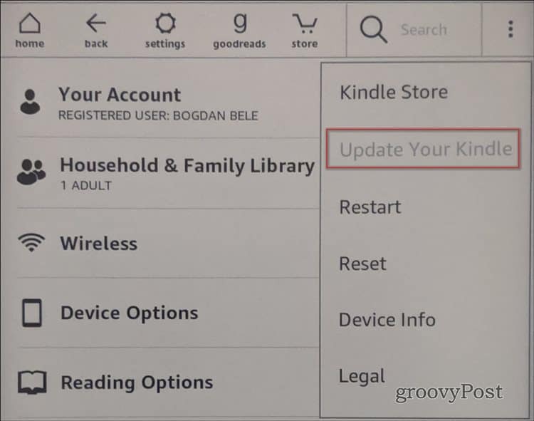 Sprawdzanie aktualizacji czcionek niestandardowych Kindle