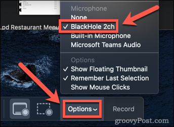wybierz opcje audio na Macu