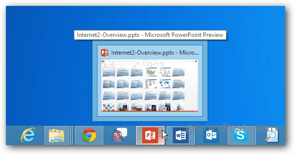 Pasek zadań pulpitu systemu Windows 8